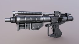 E-5 Blaster Rifle rifle, e, 5, blaster, droid, b1, wars, battle, star, prequel, e-5, weapon, sci-fi, fantasy, laser, gun