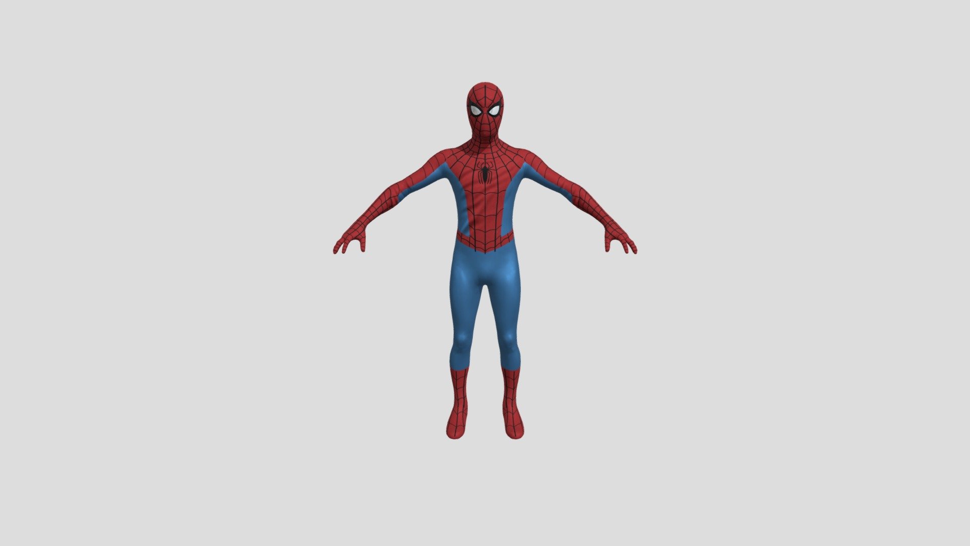 a heavily modified version of the Spider-Man homecoming Vr experience model to resemble the Homemade suit V2 at the end of Spider-Man No Way Home - No Way Home Spider- Man - Download Free 3D model by Shadatorr 3d model