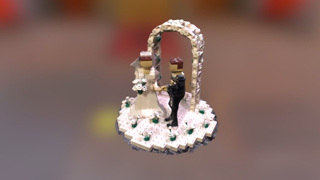 Lego Wedding Cake Topper - Lego Wedding Cake Topper - 3D model by jamespoundiv 3d model