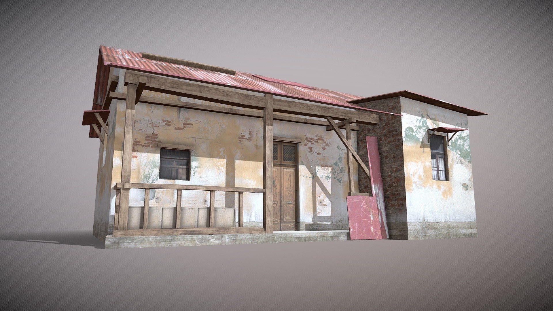 Game Ready 3D Old House /slum Native file format 3Ds max 2022 Other formats Blender 4.0 ,FBX, OBJ, All formats include materials &amp; textures

Polygons- 556 Vertices - 639

Materials &amp; textures. 1 Diffuse Map 2048x2048 - Slum X4 - Buy Royalty Free 3D model by 3DRK (@3DRK98) 3d model