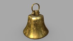 Bell rusty, dirty, 4k, metal, realistic, old, history