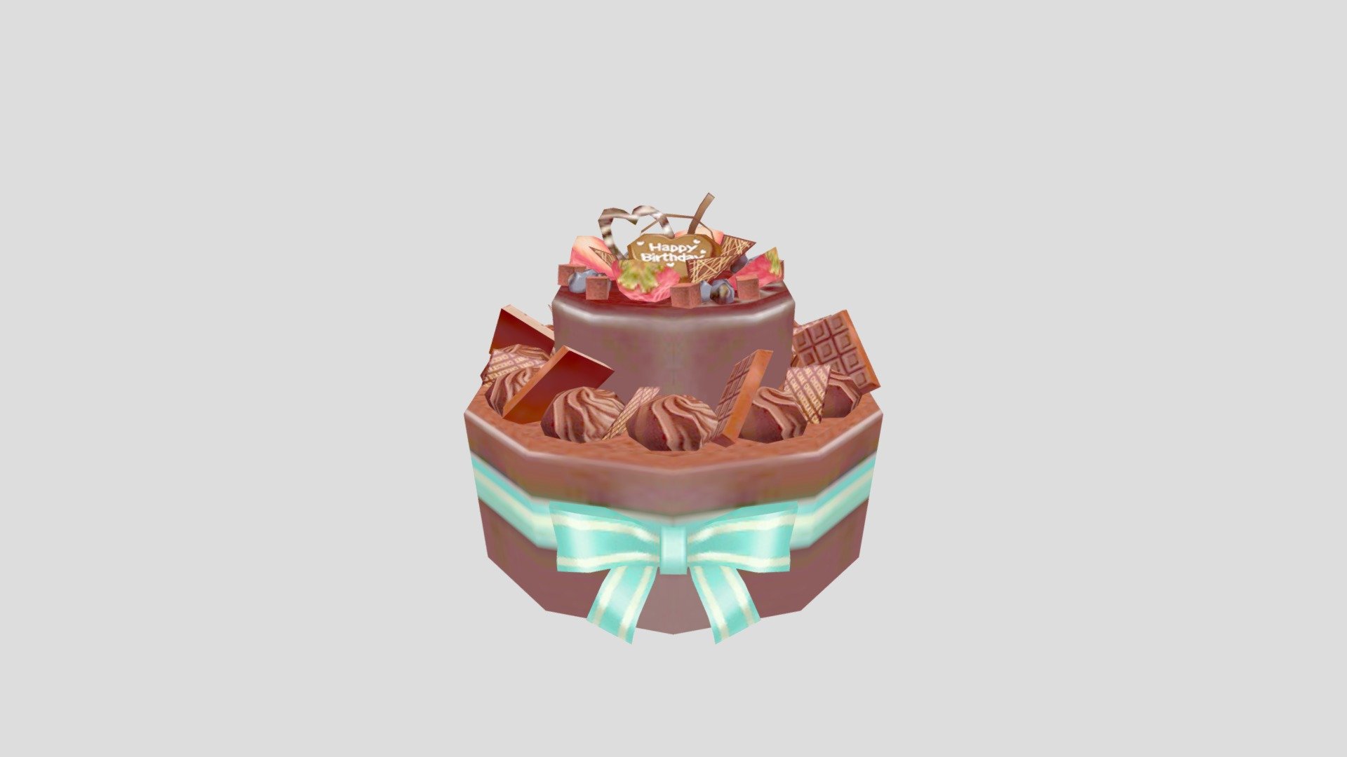 2016 sadone birthday cake - 3D model by lennath 3d model