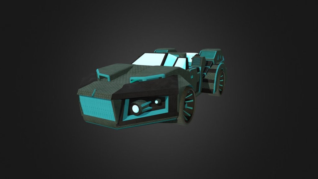 This Racer was my first vehicle project for our college game &ldquo;Radical Racers
