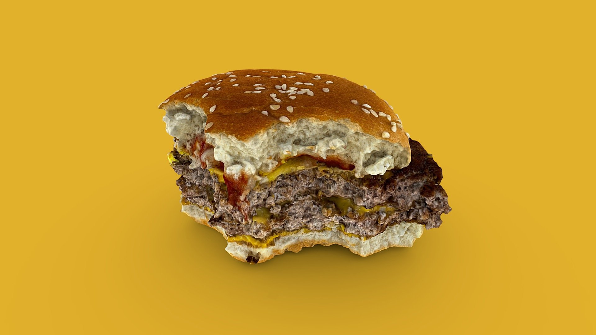 This burger from a famous McRestaurant was captured with Polycam in 250 photos 3d model