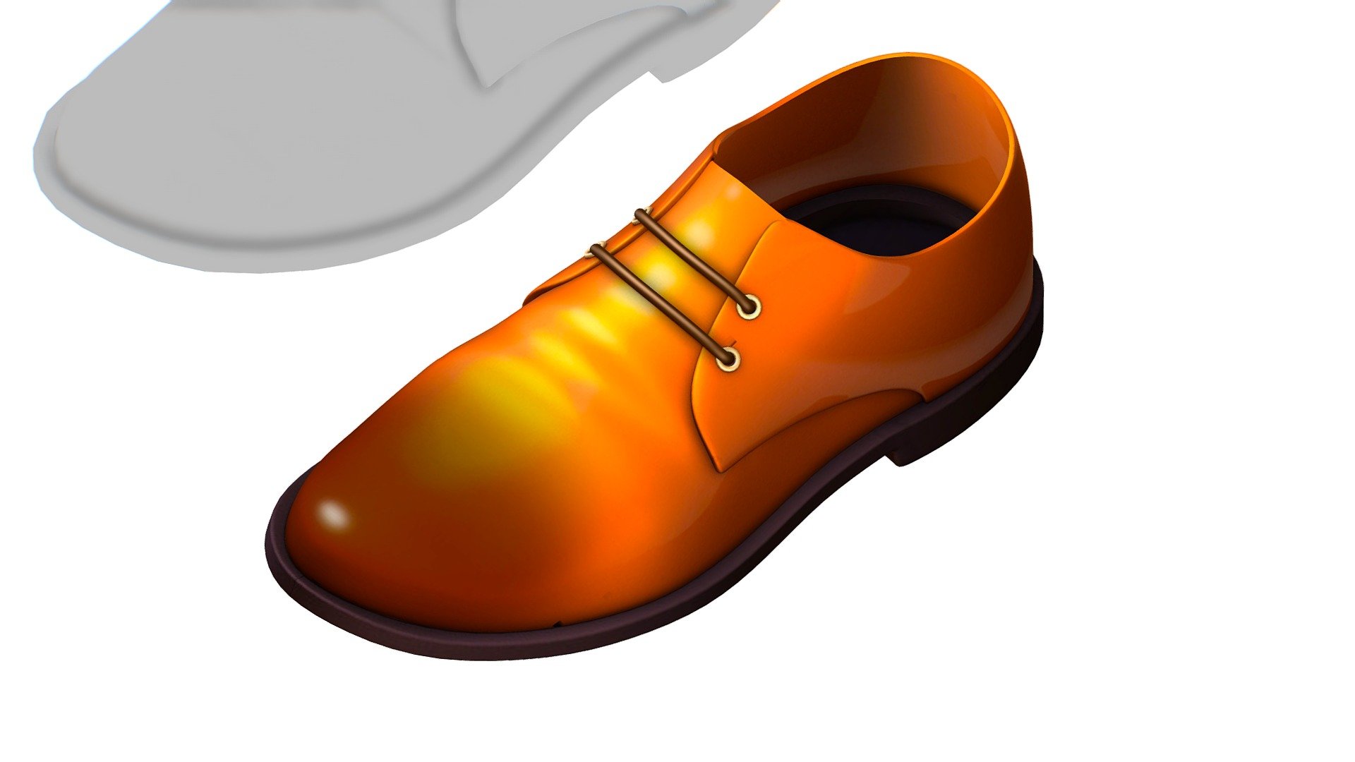 Cartoon High Poly Subdivision Brown Shoes. 

No HDRI map, No Light, No material settings - only Diffuse/Color Map Texture (1024x1024) 

More information about the 3D model: please use the Sketchfab Model Inspector - Key (i) - Cartoon High Poly Subdivision Brown Shoes - Buy Royalty Free 3D model by Oleg Shuldiakov (@olegshuldiakov) 3d model