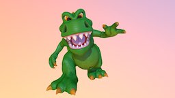 Mr. Hungry mouth, green, topology, biped, fat, claws, tail, silly, hungry, blender-3d, belly, walk-cycle, blink, rigged-character, cartoon, game, stone, monster, animated, funny, rigged, dinosaur, kid-friendly, all-quad, hangry, noai