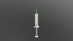 Syringe lowpoly needle, syringe, maya2017, jeringa