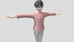【Anime Character】Davis (Unity 3D) japan, animemodel, anime3d, japanese-style, anime-character, vroid, unity, anime, japanese