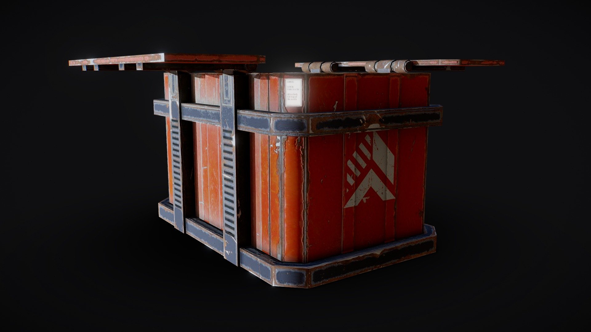 This is a game ready Sci-fi chest.

Special thanks to Maxim Dorokhov for his advice 3d model