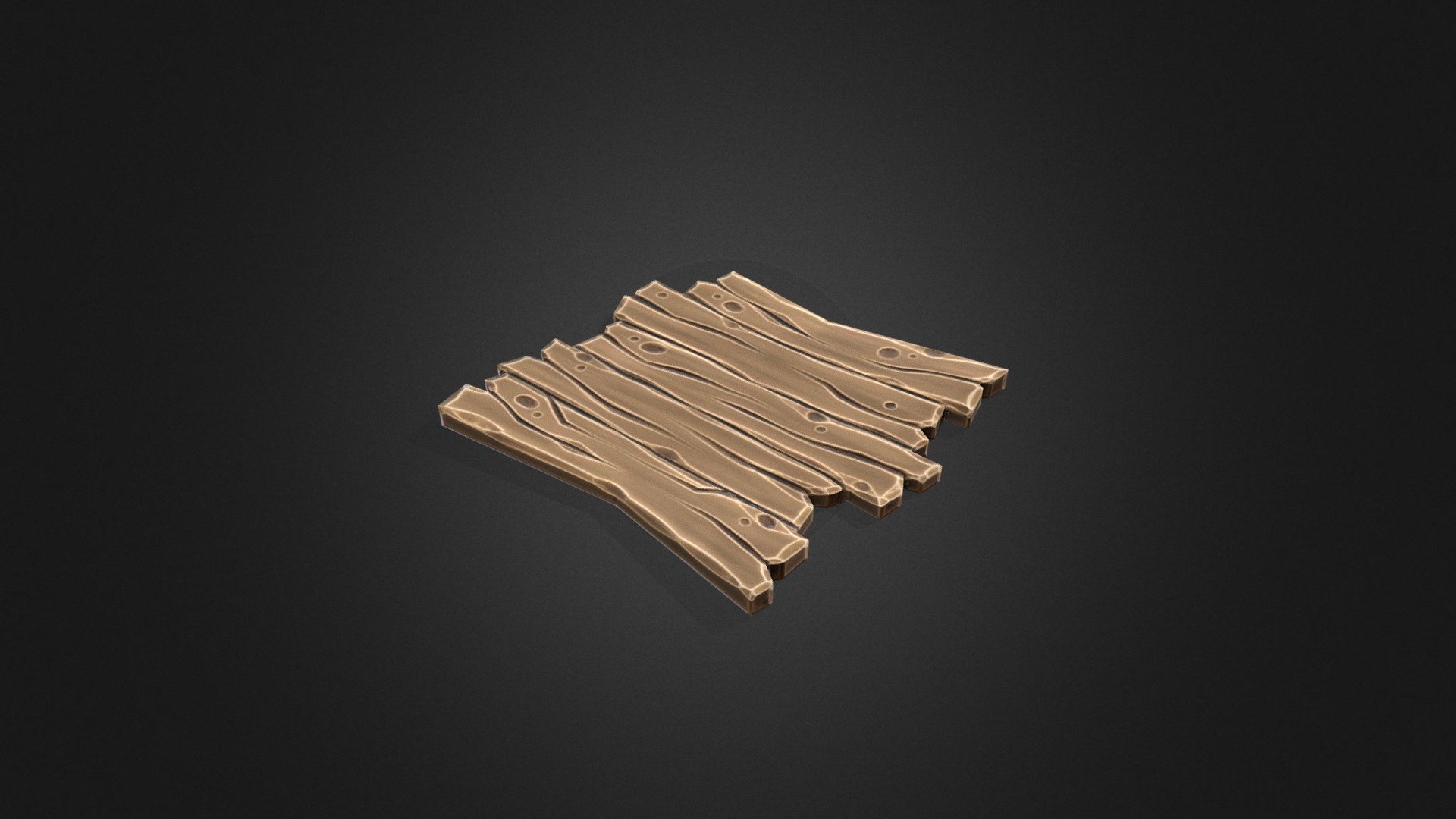 Stylized low-poly wood floor make in blender and substance painter.
It's a test for something more complex 3d model