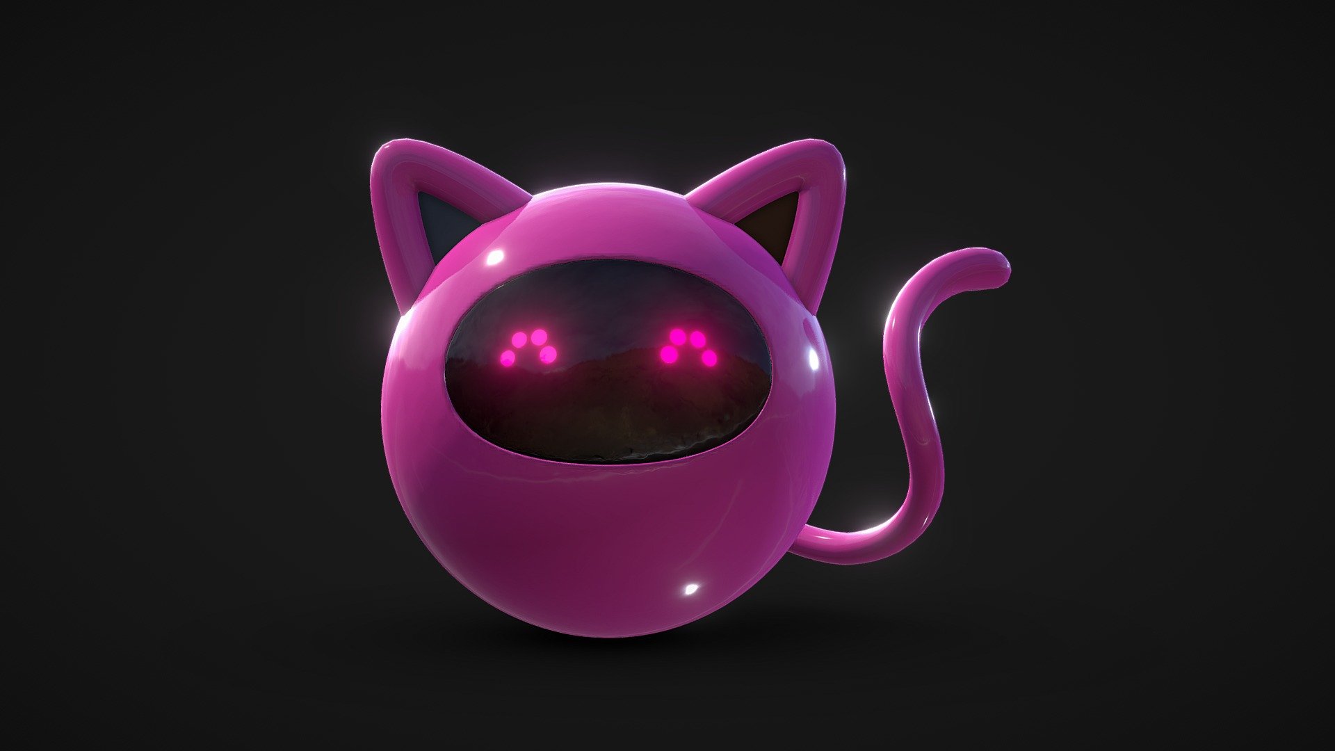 Robot Catty Female Pink - Robot Catty Female Pink - Buy Royalty Free 3D model by tkkjee 🪲 (@tkkjee) 3d model