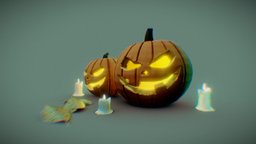 Halloween candle, candles, halloween-pumpkin, halloween, pumpkin, horror