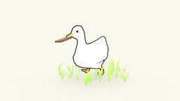duck on the run duck, stylised, sketchfabweeklychallenge