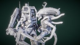 Alien-PL marine, staffpicks, alien, character, game, art, gameart