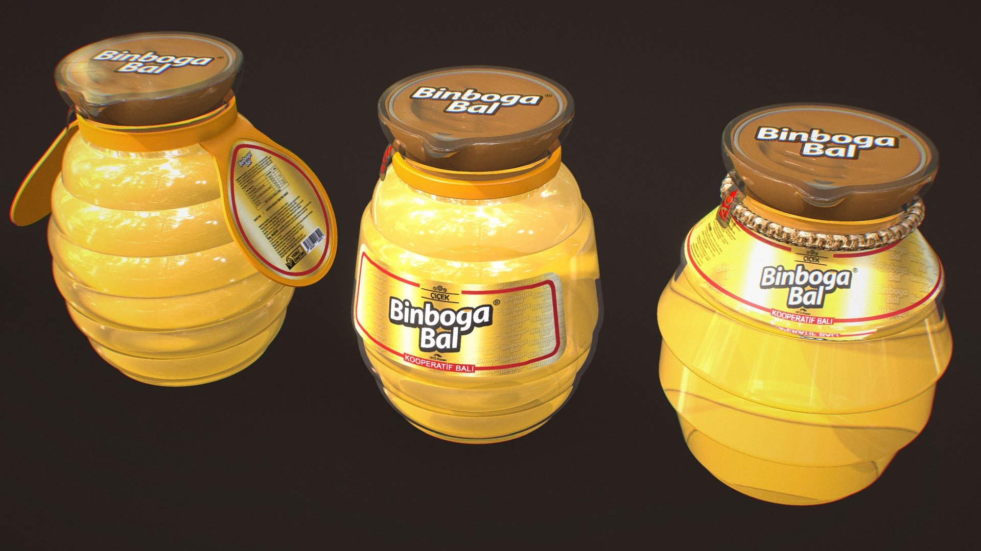 several type honey Jar models, designed by me - Honey Jar Design - 3D model by kaganproject 3d model