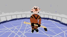 Cartoon character "Shaibu! Shaibu!" (1964) hockey, vr, ussr, sssr, tiltbrush, multfilm, khokkei, character, cartoon, soiuzmultfilm, ussr-cartoon