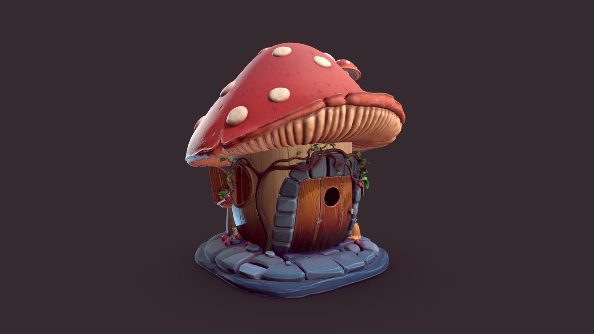 I’ve always been fascinated by these whimsical sculptures of tiny houses. Some in the shape of a mushroom, some a gingerbread house or a witch’s broom. Small enough for a mouse to live in, maybe a pixie, hidden deep inside a forest waiting to be discovered.



Imagine living in a tiny mushroom house 

Deep within the heart of the forest, 

With its tiny chimney and tiny wooden door, 

A window to view the forest floor, 

It becomes a place where magic truly is free […] 

– Kyrie
 - Mushroom House - 3D model by anzuk (@anzu3d) 3d model