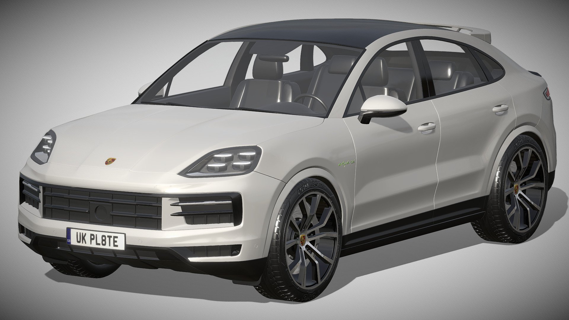 Porsche Cayenne E-Hybrid Coupe 2024

https://www.porsche.com/usa/models/cayenne/cayenne-coupe-models/cayenne-coupe-e-hybrid/

Clean geometry Light weight model, yet completely detailed for HI-Res renders. Use for movies, Advertisements or games

Corona render and materials

All textures include in *.rar files

Lighting setup is not included in the file! - Porsche Cayenne E-Hybrid Coupe 2024 - Buy Royalty Free 3D model by zifir3d 3d model