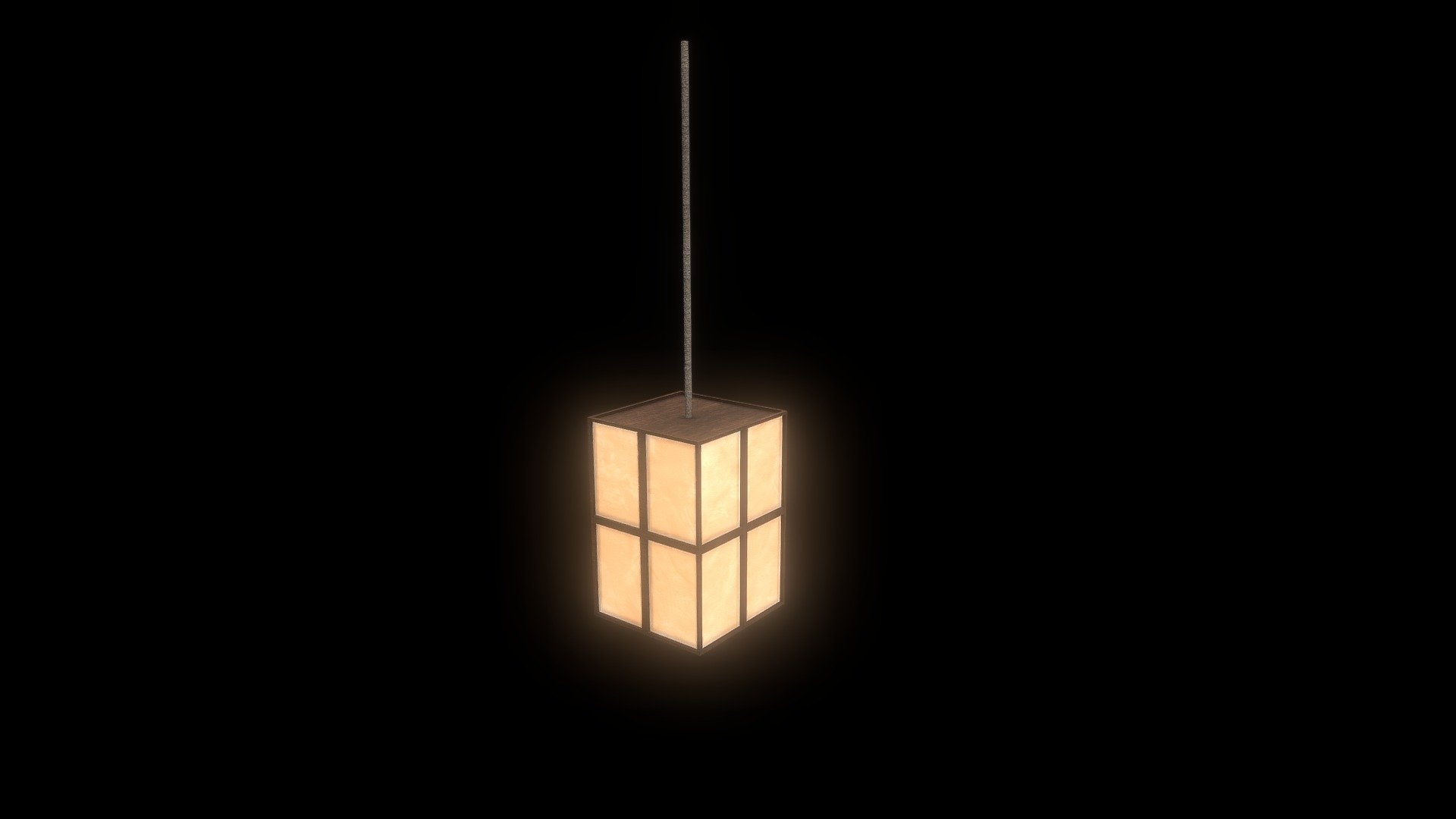 Japanese Period Edo Props - Lamp - Buy Royalty Free 3D model by Handrews3D 3d model