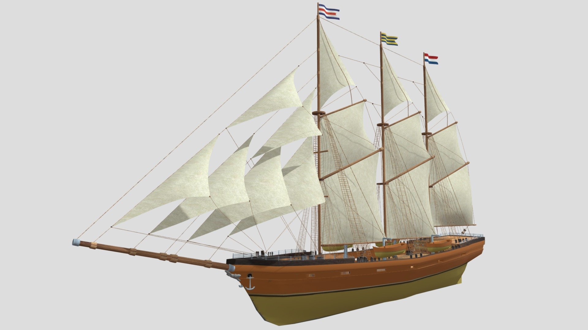 Boat 03b - Download Free 3D model by gogiart (@agt14032013) 3d model