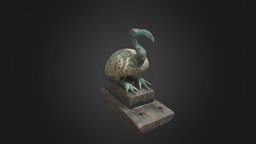 Bronze Ibis Statuette 