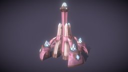 Elf Tower Stylized tower, elf, low, poly