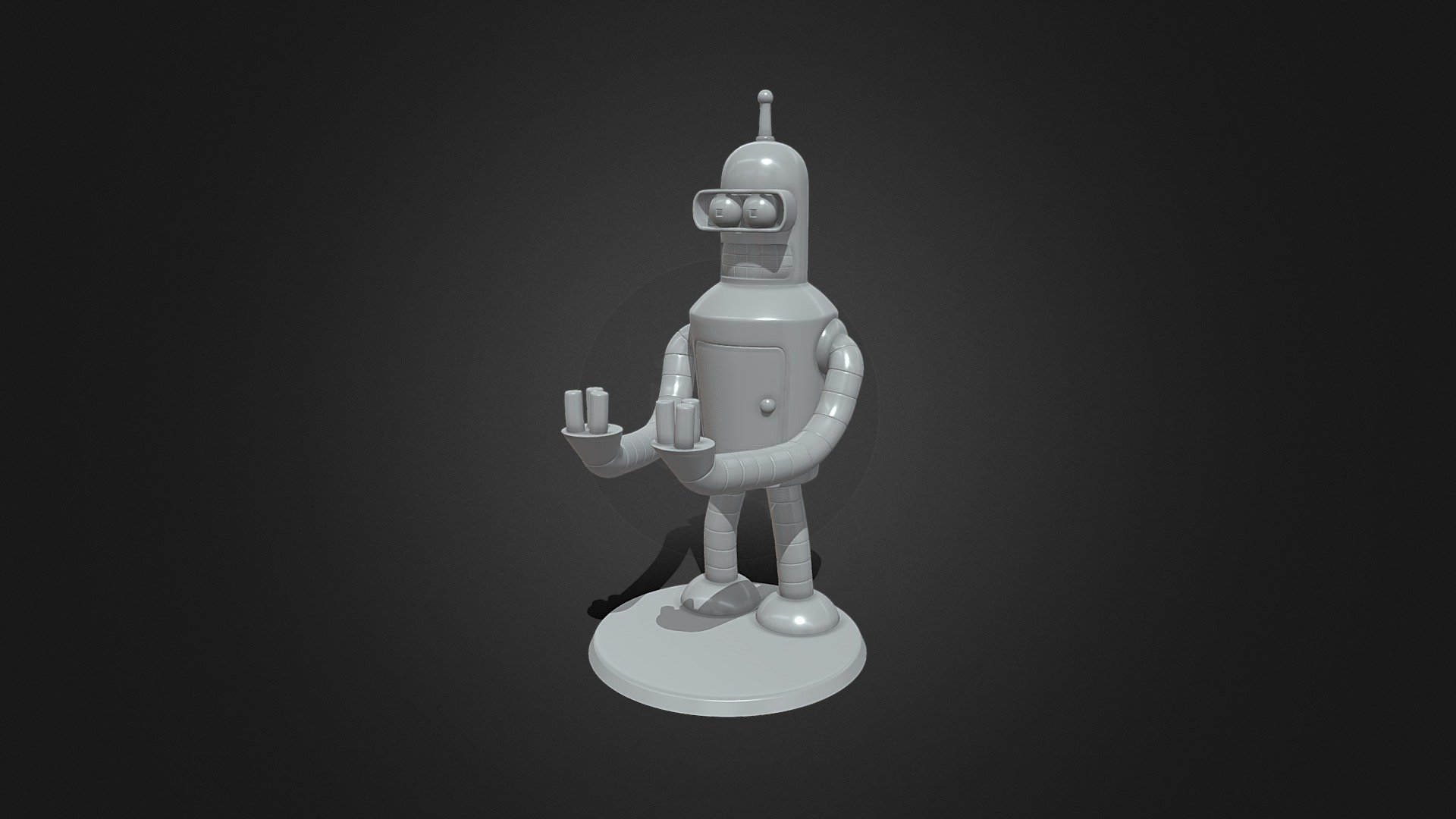 Model ready for FDM and SLA:
Step into the futuristic world of Futurama with this Bender-inspired headphone and controller stand. Crafted with meticulous detail, this 3D-printable model captures Bender's iconic personality and design, providing a stylish and functional solution for storing your headphones and controller. Whether displayed on your desk or gaming setup, this stand adds a touch of sci-fi charm to any space. Made with durable materials and precise dimensions, it's a must-have accessory for fans of Futurama and gaming enthusiasts alike.

To purchase this printed model visit our store at https://shorturl.at/zIR13 - Futurama Bender Headphone and Controller Stand - Buy Royalty Free 3D model by TheEmerald 3d model
