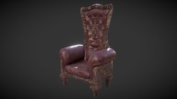 Victorian Chair ddo, quixelsuite2, blender, zbrush