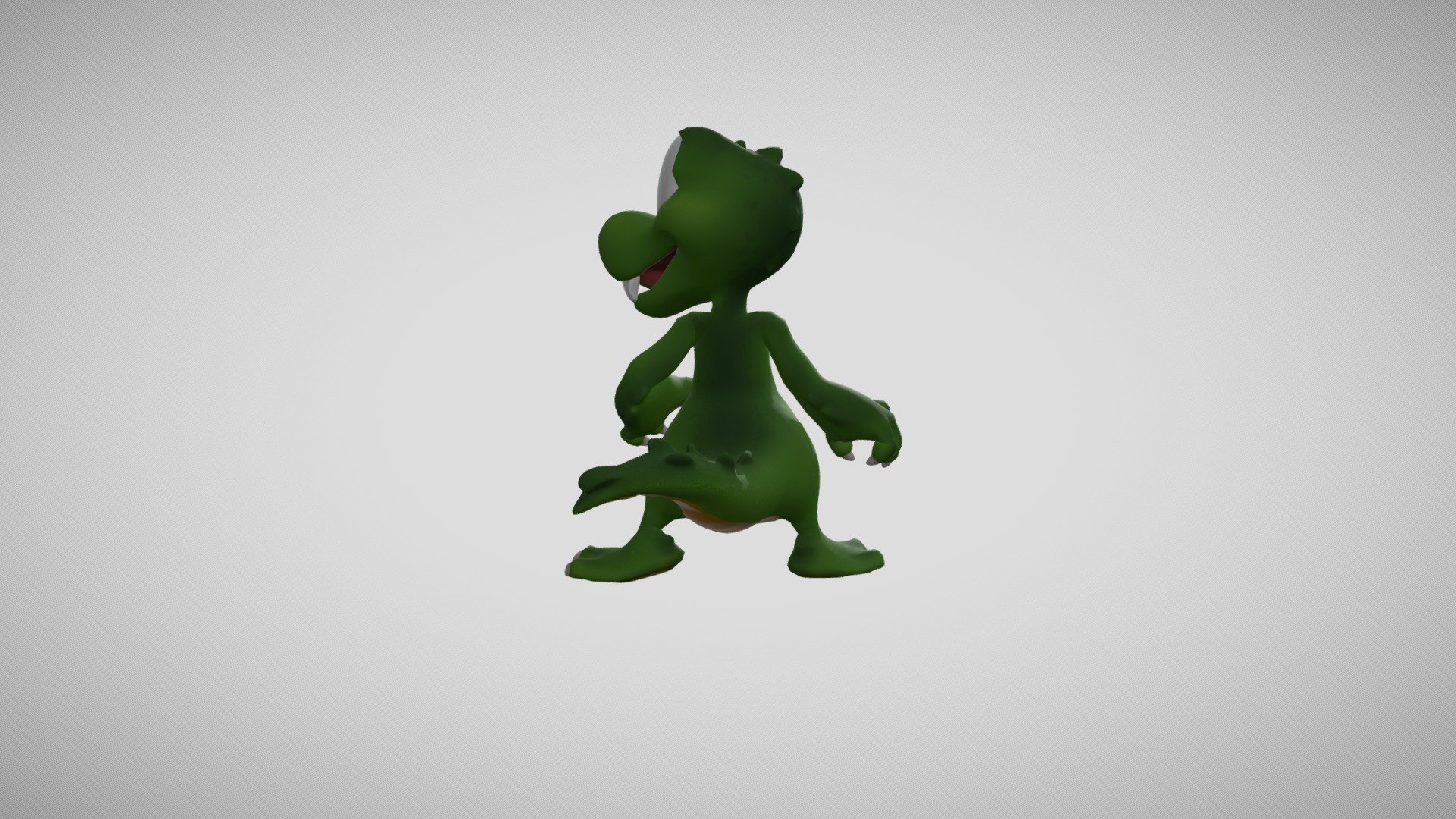 Croc, a character from an old ps1 game redesigned, modeled, textured and animated by me.
Watch the short video of our take on the croc intro remake: https://youtu.be/rKqPmxCmMcw - CROC - 3D model by Goldey 3d model