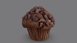 Chocolate Starbucks Muffin 🧁 food, chocolate, sweet, muffin, polycam