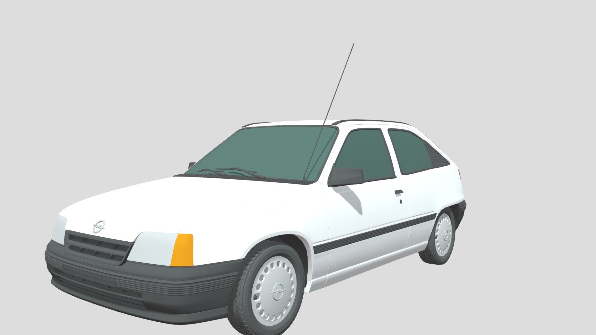 Introducing our stunning photorealistic 3D model of the Opel Kadett E Hatchback (3-Doors) (1991) car, a true masterpiece of digital craftsmanship that will elevate your projects to the next level. This meticulously crafted model captures every curve, detail, and essence of a real Opel Kadett E Hatchback (3-Doors) (1991) car, providing you with unparalleled realism and versatility for your creative endeavors.

Our photorealistic 3D model of the Opel Kadett E Hatchback (3-Doors) (1991) car is a testament to precision and attention to detail. Each contour, from the sleek body lines to the intricacies of the headlights and tail lights, has been painstakingly recreated to mirror the elegance and realism of a genuine Opel Kadett E Hatchback (3-Doors) (1991) automobile. Whether you're an automotive designer, a video game developer, or a filmmaker, this 3D model will bring your visions to life with exceptional fidelity 3d model