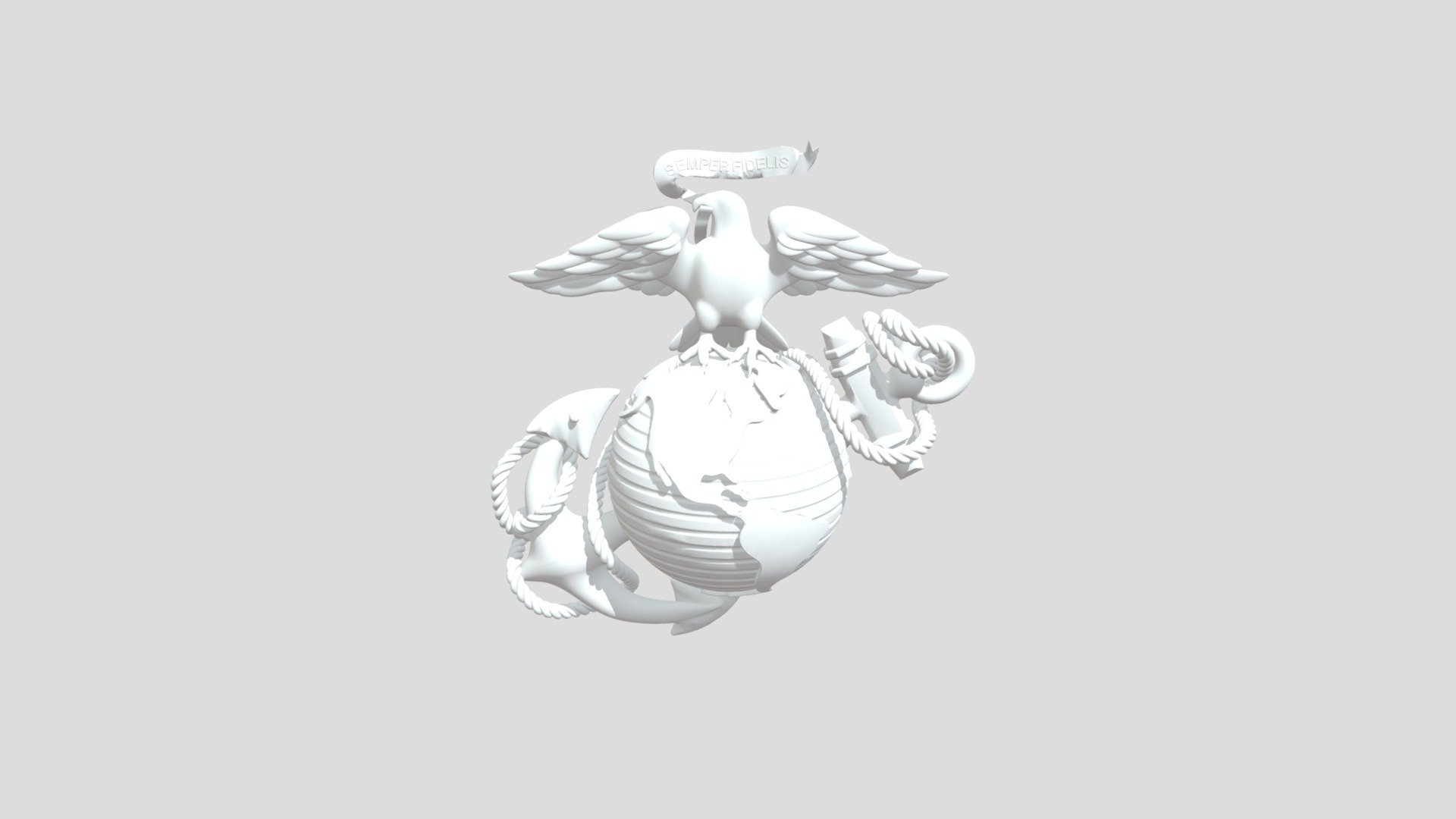 Eagle Globe and Anchor, Emblem of the United States Marine Corps 3d model