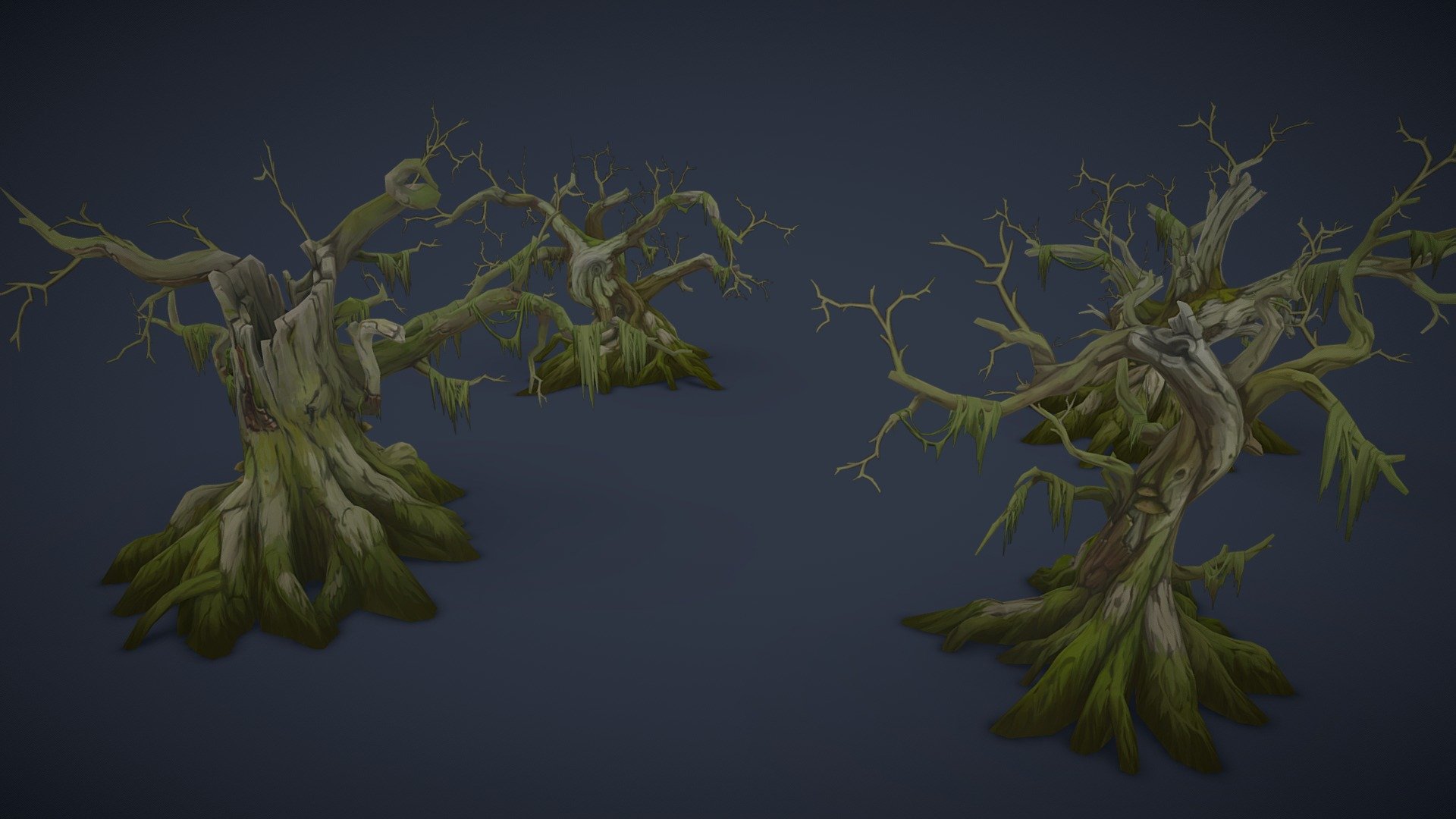 Last OutLander - Swamp Trees. Part 2 - 3D model by Dima Ryazanov (@Dee_Line) 3d model