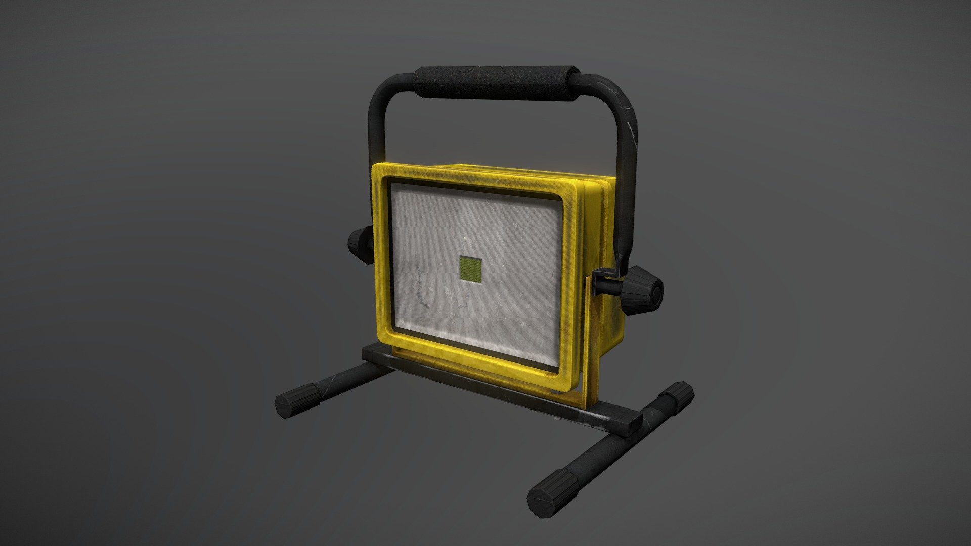 Portable flood light created using classic specular workflow in quixel 3d model