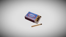 Matches assets, matches, handpainted, lowpoly