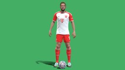 3D Rigged Harry Kane Bayern Munich 2024 football, munich, player, soccer, harry, bayern, kane, footballer, 2024, character, model, man, animation, rigged, 2023