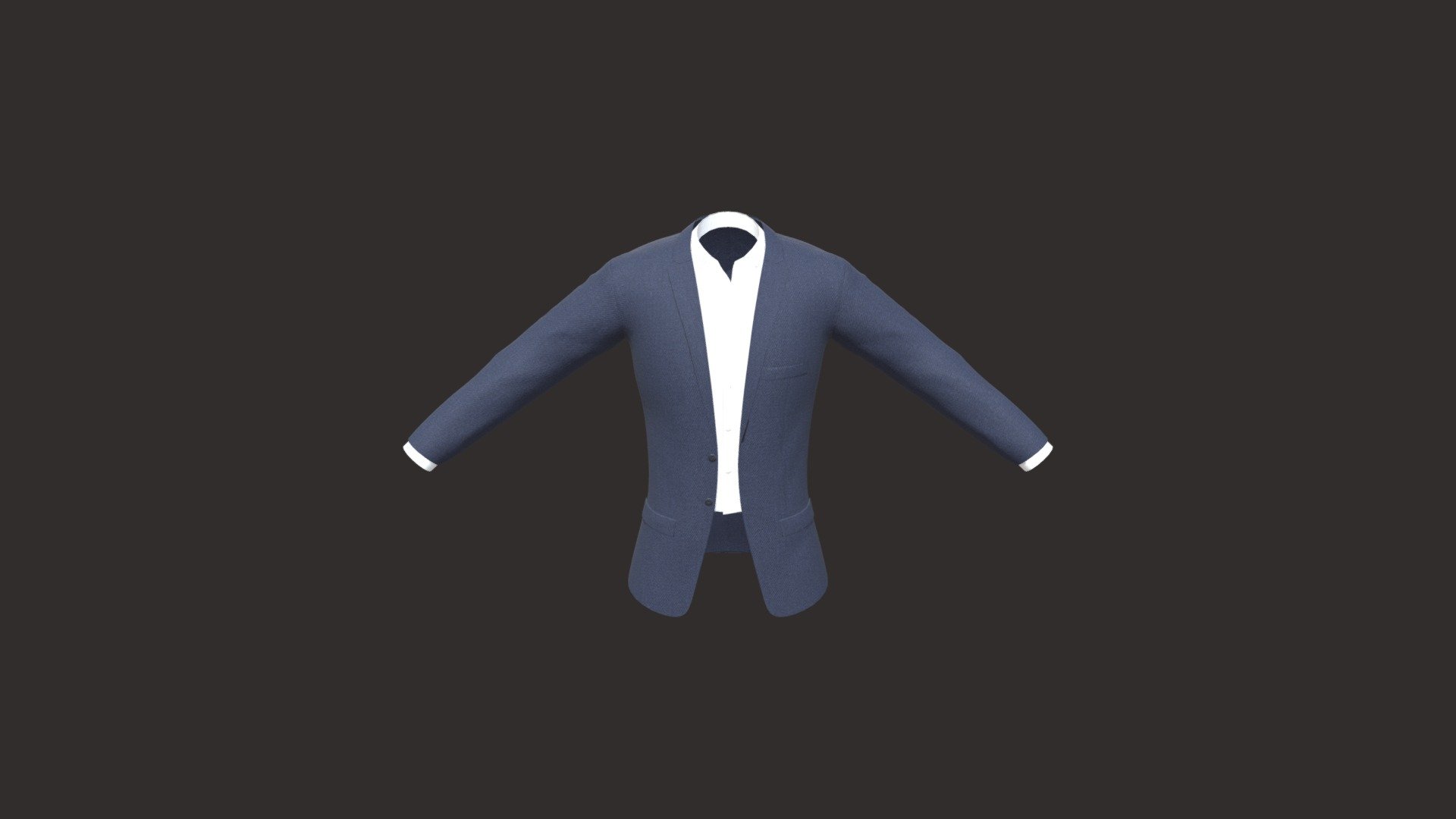 Suit Jacket with Textures applied. Will probably make changes to this within a few days or so 3d model
