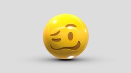 Apple Woozy Face face, set, apple, messenger, smart, pack, collection, icon, vr, ar, smartphone, android, ios, samsung, phone, print, logo, cellphone, facebook, emoticon, emotion, emoji, chatting, animoji, asset, game, 3d, low, poly, mobile, funny, emojis, memoji