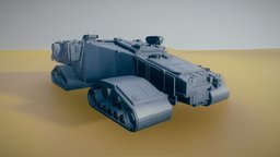 sandcrawler 02 heavy, rover, vehicle, sci-fi, futuristic