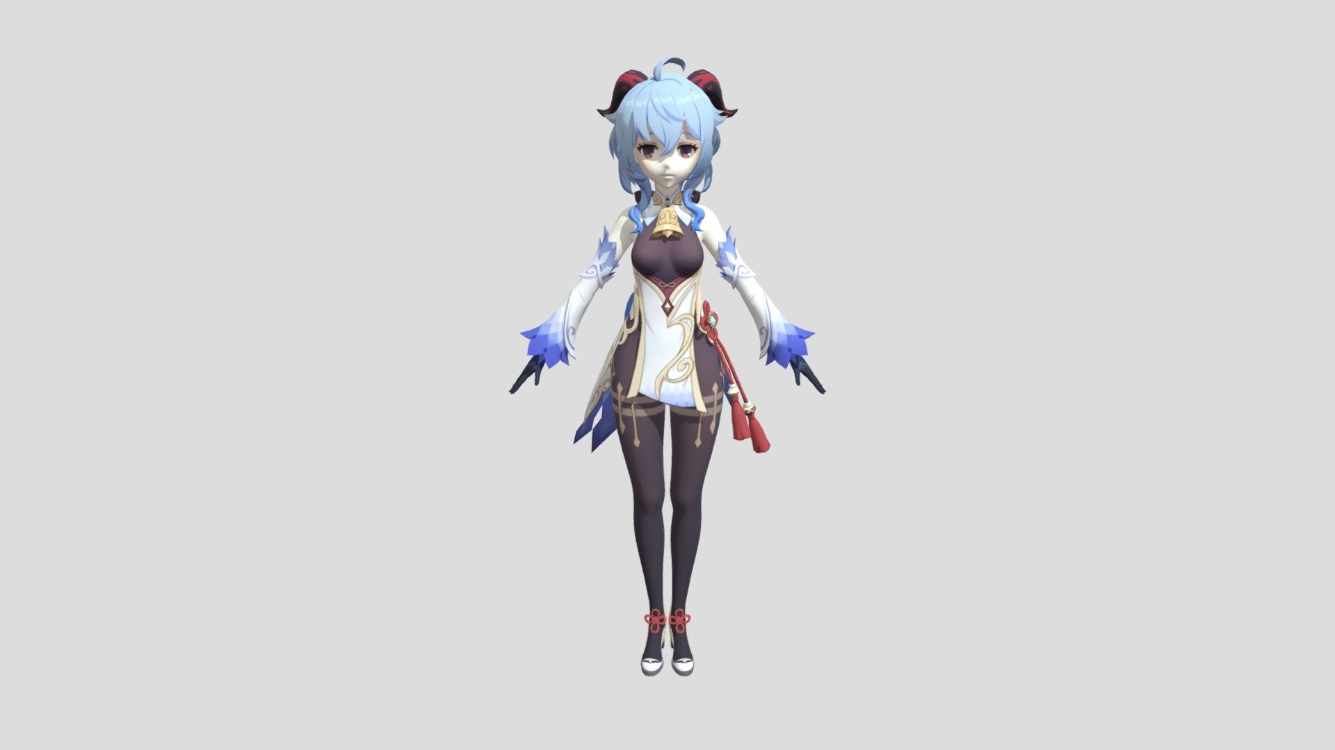 posible bug: textures not applying in blender. work around: idfk :) my discord is &lt;3UwU&lt;3#3284 just incase lol
NOT MADE BY ME - Ganyu fbx with textures - Download Free 3D model by _INSTICT_ 3d model
