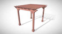 The Traditional Wooden Garden Pergola wooden, pergola, forever, 3d-building, redwood, structure, foreverredwood, wooden-pergola, old-growth