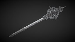 Mace 20 club, medieval, unreal, morning, mace, star, don, blender-3d, morgenstern, falcone, weapon, unity, blender, pbr, axe, sword, fantasy