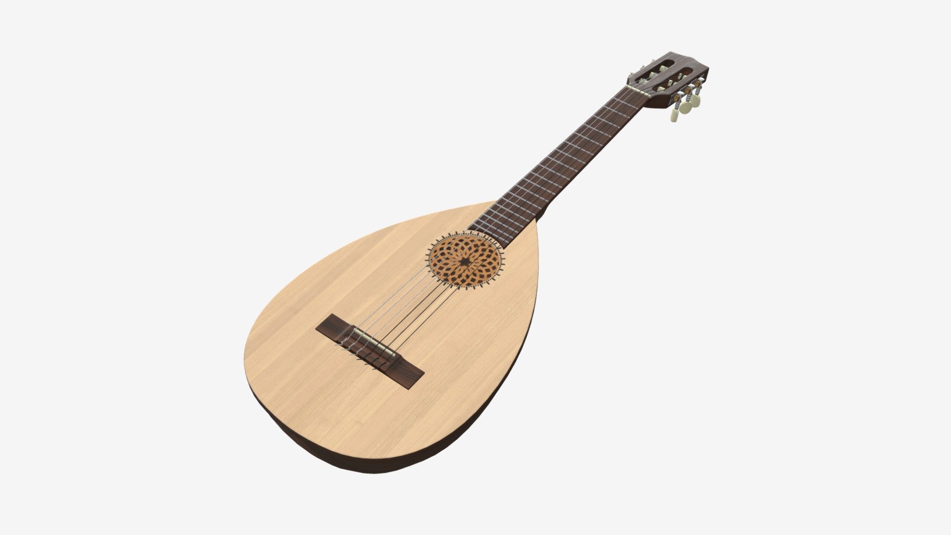 Lute string instrument - Buy Royalty Free 3D model by HQ3DMOD (@AivisAstics) 3d model