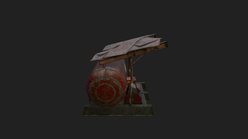 Used a reference from Borderlands 2 to make this piece. This is my second try at Substance Painter 2.

Modeled in 3DS Max. Textured in Substance Painter 2. Decals created in Photoshop CS6. Rendered in Marmoset Toolbag 2

P.S. There's a slight error on the roof sticks which wasnt noticeable till the end of texturing process 3d model