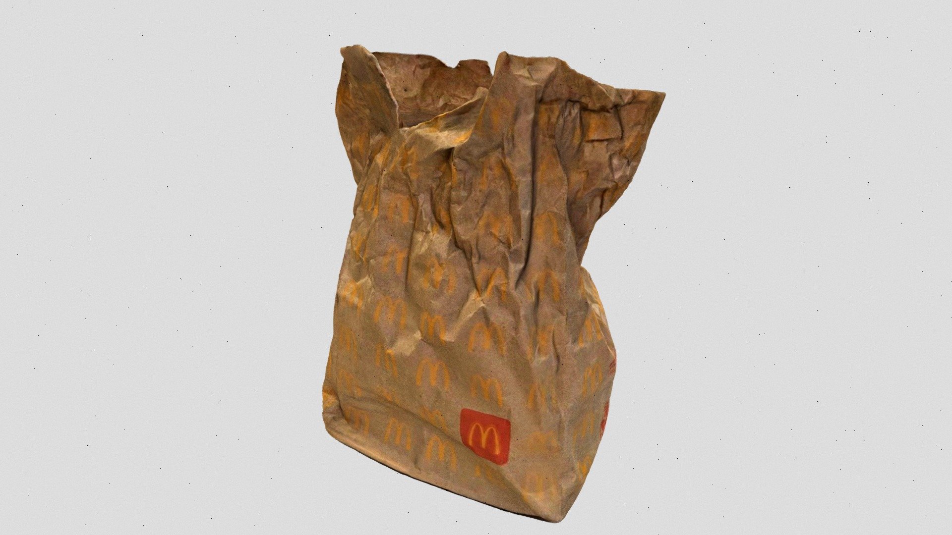 McDonalds Bag - Download Free 3D model by Michael Bastianelli (@mbastianelli) 3d model