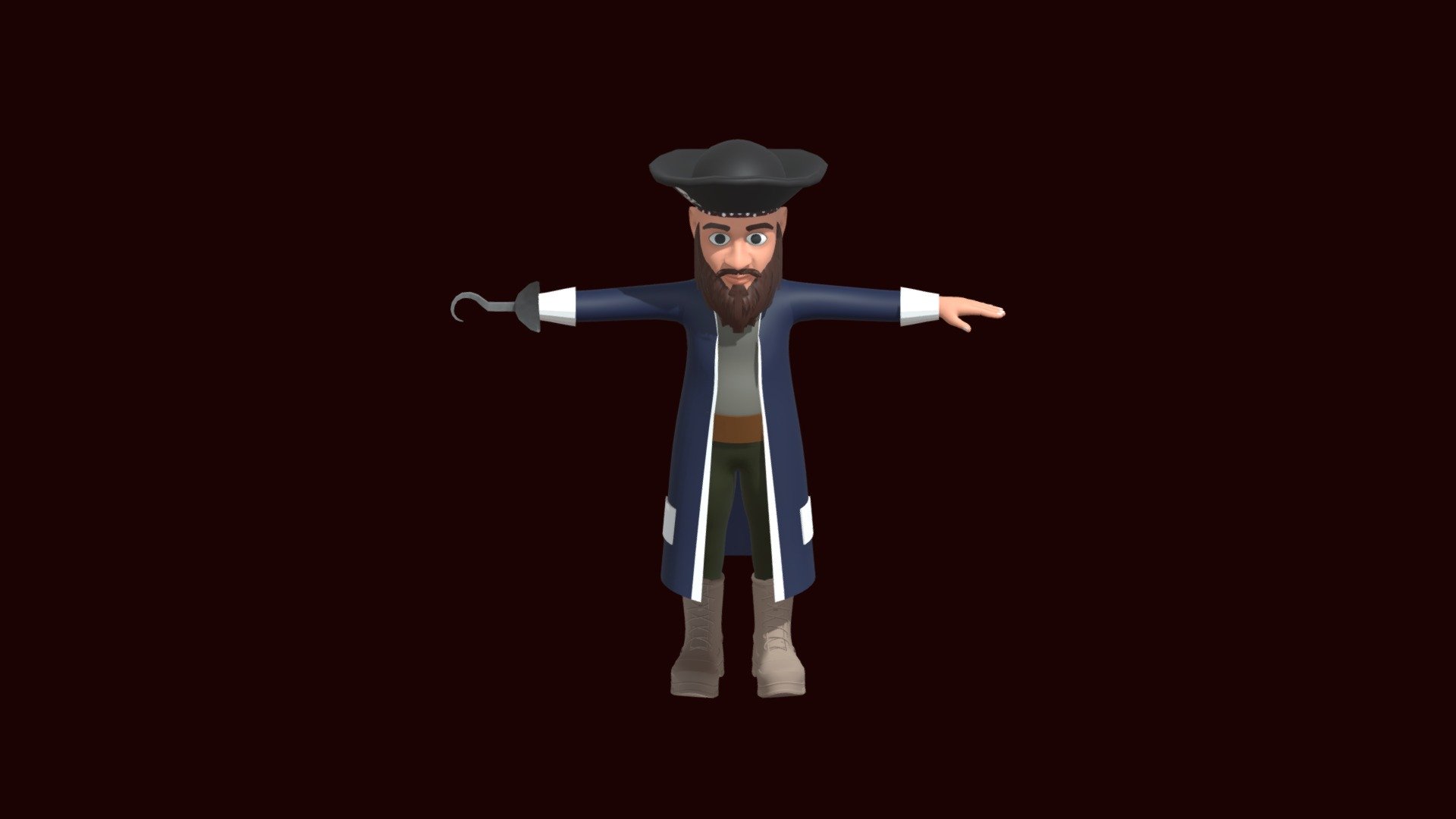 Cartoon pirates for gaming.
Texure included 3d model