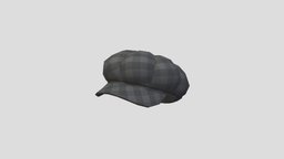 Newsboy Cap hat, cap, boy, flat, prop, vintage, fashion, head, breton, fabric, headdress, costume, visor, gangster, gatsby, tweed, male