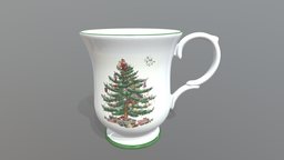 Spode pottery, china, christmas, mug, spode