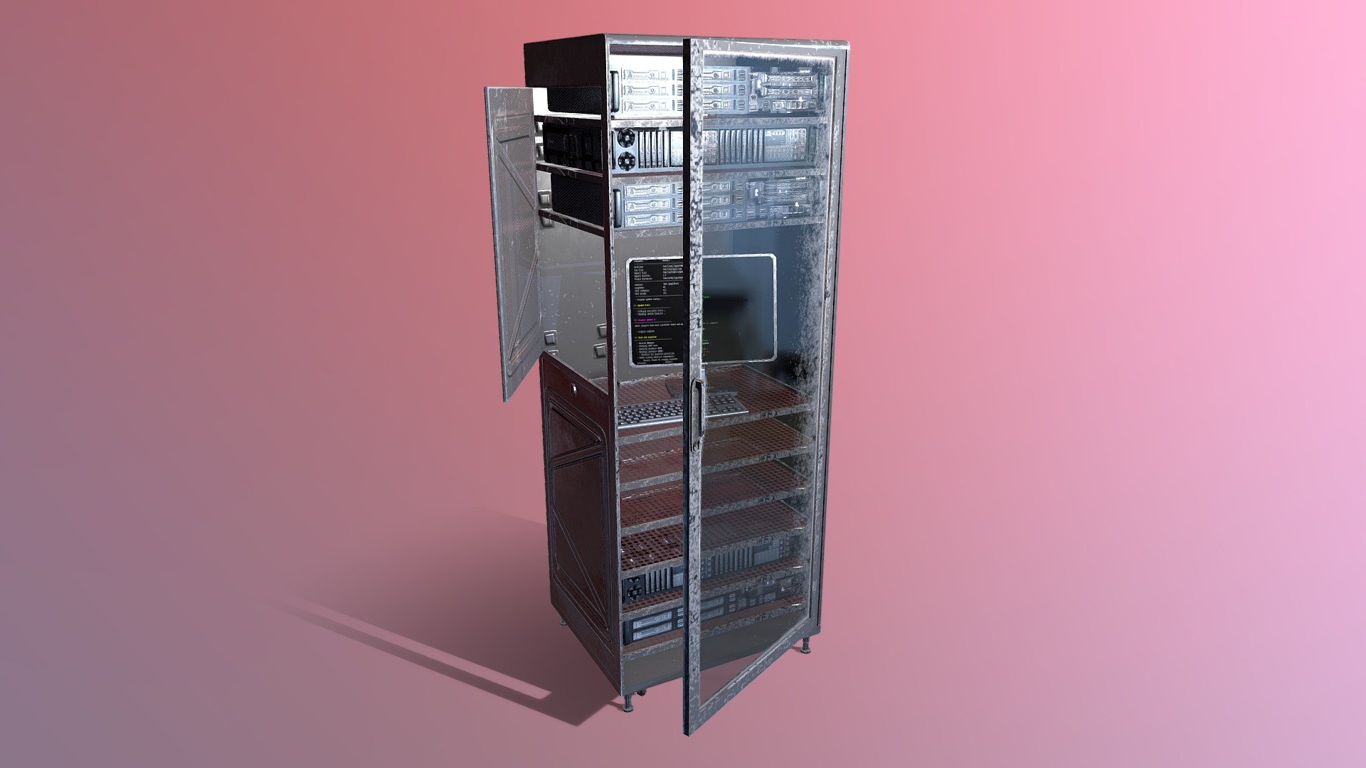 just server that makes adsl modem sounds. beeeeeee booowb skchhhhhhhhhhhh :D - Server box - Download Free 3D model by sanyaork 3d model