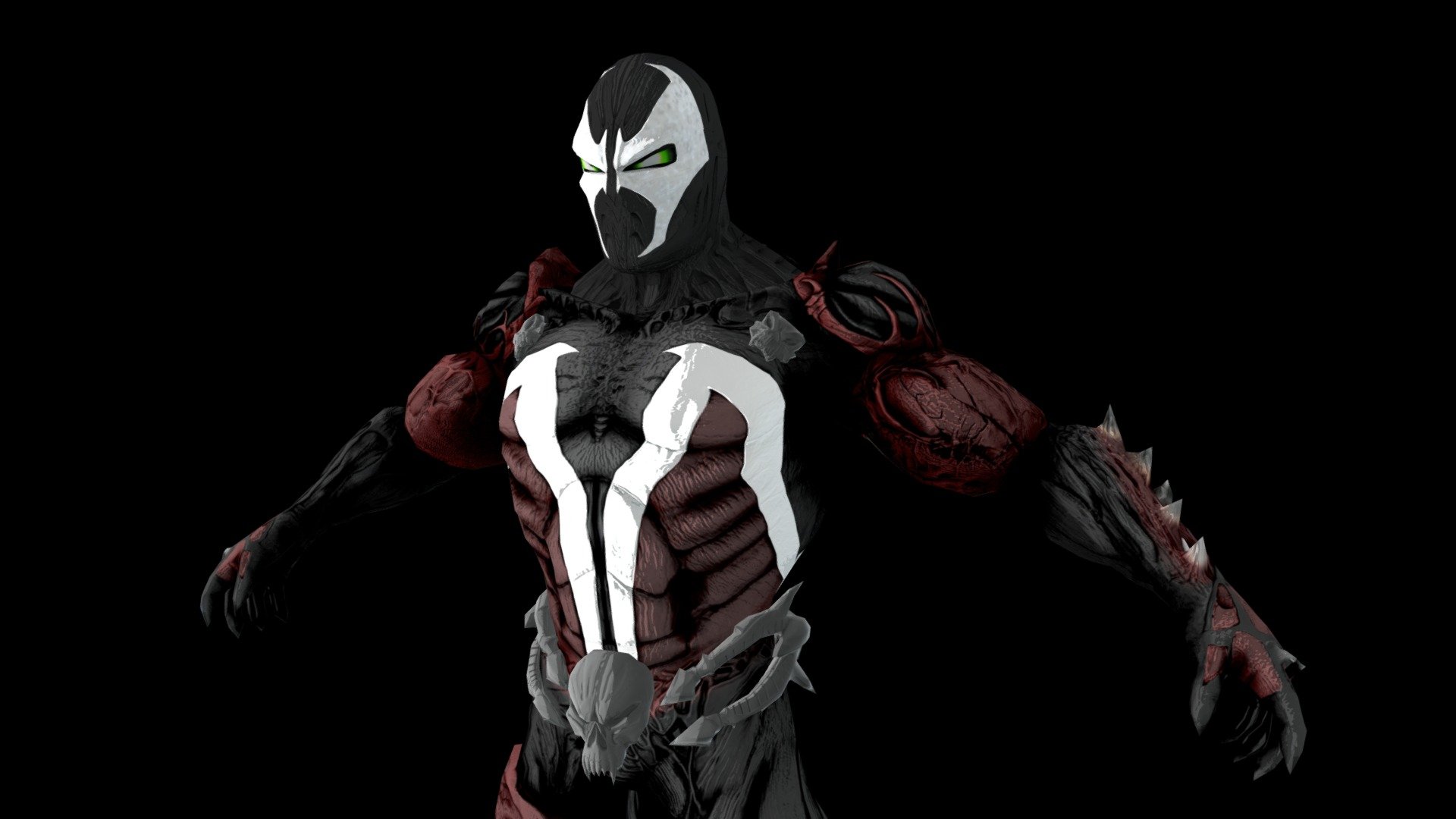 an exact copy of the costume from the 1994 film of the same name called spawn
total 18 textures in hd quality
low-polygonal model
with intersecting uvs flat patterns - spawn 1994 - 3D model by finiks 3d model